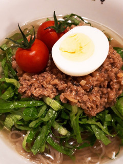 ふるる冷麺で☆ボリューム肉味噌冷麺☆-レシピのメイン写真