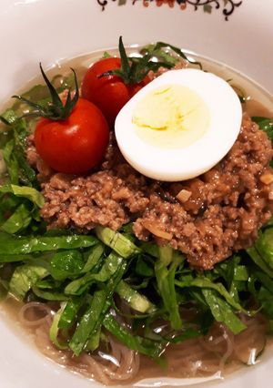 ふるる冷麺で☆ボリューム肉味噌冷麺☆-レシピのメイン写真