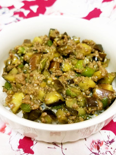 茄子と合挽の味噌炒め丼♡ハマる美味しさ♪-レシピのメイン写真