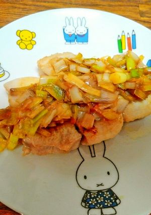 中華風☆鰹のネギだれ生姜焼き-レシピのメイン写真