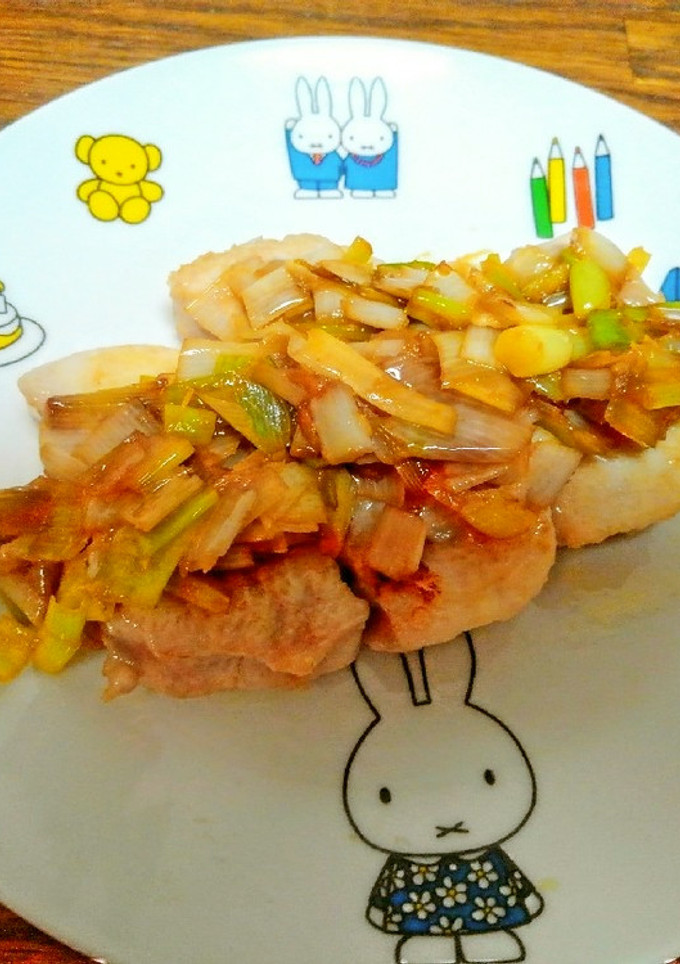 中華風☆鰹のネギだれ生姜焼き-レシピのメイン写真