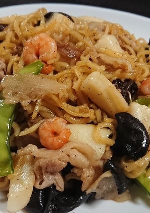 驚愕レシピNo.2一子相伝の五目焼きそば-レシピのメイン写真