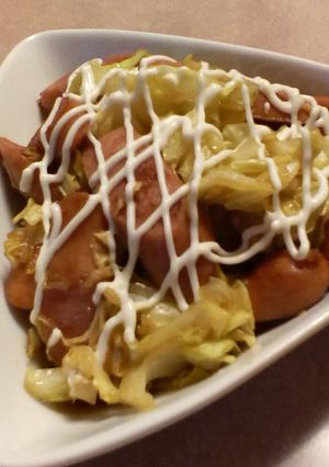 キャベツも食べちゃう♪ウインナー炒め-レシピのメイン写真