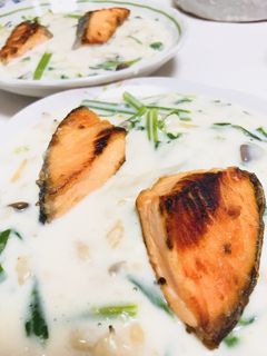鮭とほうれん草クリームソース♩-レシピのメイン写真