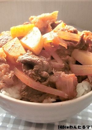 野菜ジュースで栄養たっぷり★簡単牛丼-レシピのメイン写真