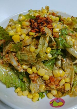 食べるラー油Deレタスサラダ-レシピのメイン写真