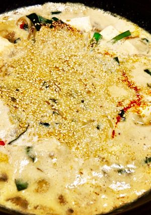 暑くても食べたい♪豆乳担々鍋-レシピのメイン写真