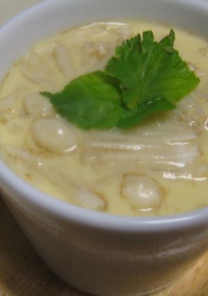 ☆簡単シンプルにエノキで茶碗蒸し☆-レシピのメイン写真