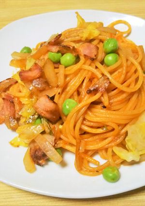 春のナポリタン-レシピのメイン写真