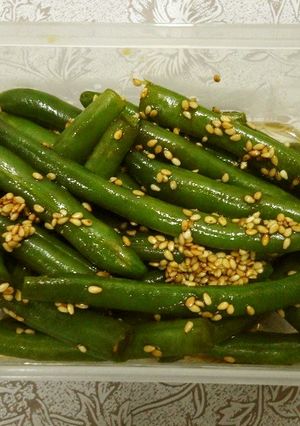 レンチンのみ作り置き☆いんげんの胡麻和え-レシピのメイン写真