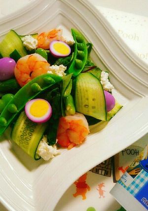 低糖質！春野菜とチーズの華やかサラダ-レシピのメイン写真