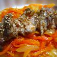 ♪蒸し鶏肉の豆板醤ドレッシング♪