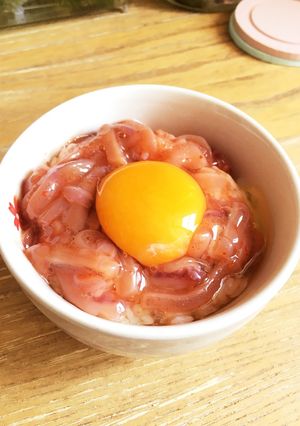 ♡イカの塩辛で卵がけご飯♡-レシピのメイン写真