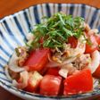 【作り置き】新玉ねぎとツナとトマトの和物
