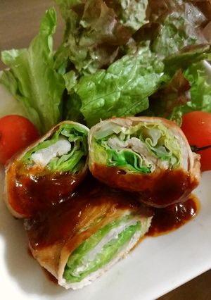 春キャベツの薄切り豚肉クルクル巻き-レシピのメイン写真