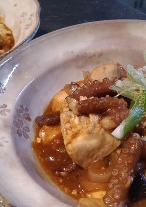 韓国風！手長たこの甘辛炒めで酒☆米☆麺☆-レシピのメイン写真