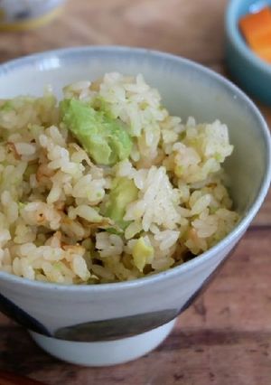 Simple!アボカドの和風炊き込みご飯-レシピのメイン写真