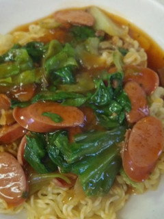 辛ラーメンでレタスあんかけ焼きそば-レシピのメイン写真