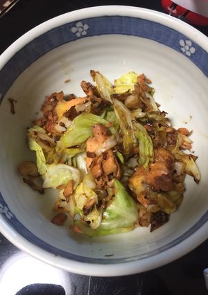 鮭とキャベツのバターポン酢炒め-レシピのメイン写真