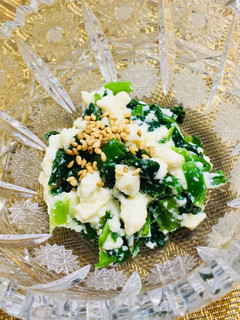 塩酒粕漬けほろ酔い豆腐で♪ニラの白和え-レシピのメイン写真