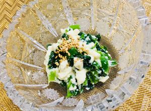 塩酒粕漬けほろ酔い豆腐で♪ニラの白和え-レシピのメイン写真