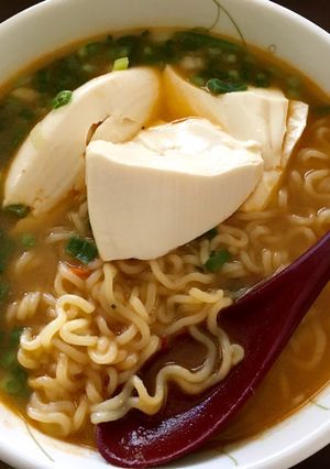 豆腐チゲ麺-レシピのメイン写真