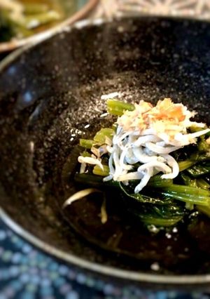 ごま油香る♪ほうれん草の煮浸し-レシピのメイン写真