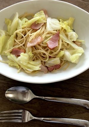 キャベツとベーコンの春パスタ-レシピのメイン写真