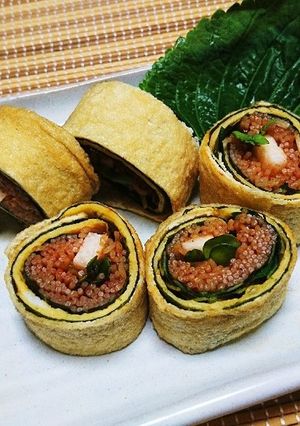 案外簡単冷麺で辛さっぱり5食稲荷ﾛｰﾙ-レシピのメイン写真