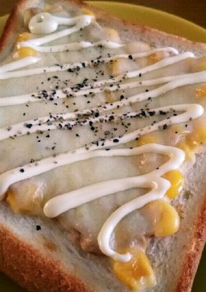 簡単朝食！ツナマヨコーントースト-レシピのメイン写真