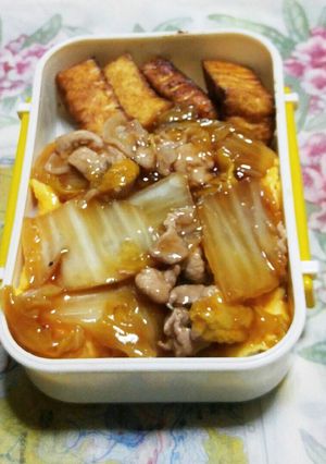 天津飯風お弁当材料が直ぐそろう。-レシピのメイン写真