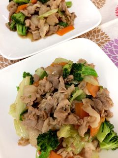 豚こま肉とレタスの中華炒め-レシピのメイン写真