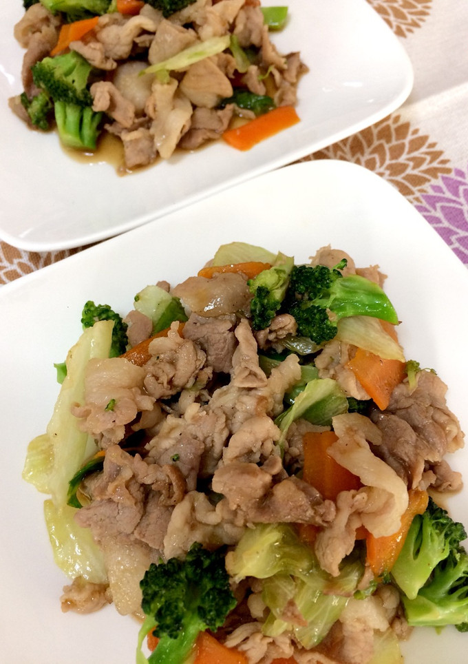豚こま肉とレタスの中華炒め-レシピのメイン写真