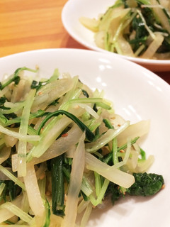 簡単野菜たっぷり★水菜と大根のナムル-レシピのメイン写真