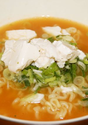 ねぎたっぷり辛ラーメン-レシピのメイン写真