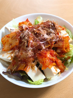 ごま香る☆キムチと豆腐のピリ辛サラダ-レシピのメイン写真