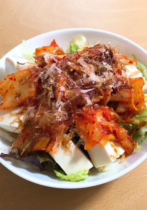 ごま香る☆キムチと豆腐のピリ辛サラダ-レシピのメイン写真