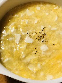 とろとろ玉子と豆腐のスープ-レシピのメイン写真