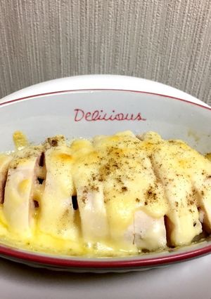 超簡単！サラダチキンのチーズ焼き！-レシピのメイン写真
