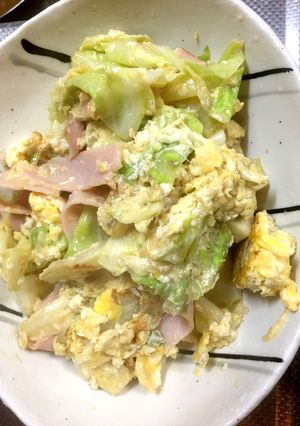 キャベツとハムと卵炒め☆もう一品に☆-レシピのメイン写真