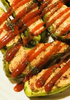 ベーシック☆ピーマンの肉詰＆ケチャップ-レシピのメイン写真