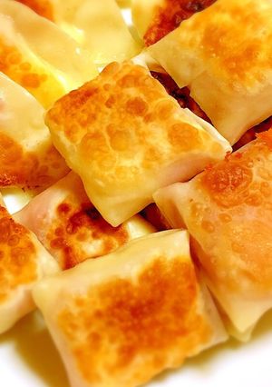 生ハムとチーズのおつまみ餃子-レシピのメイン写真