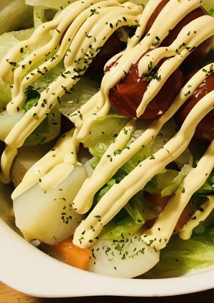 湯通しで☆野菜をたっぷりとる温野菜サラダ-レシピのメイン写真