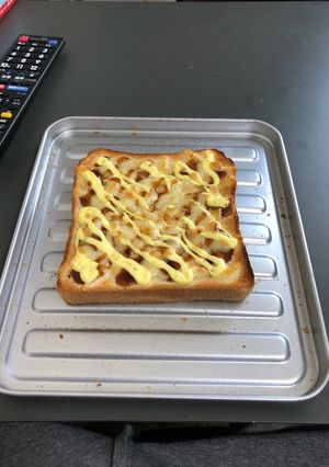 お好み焼き風トースト-レシピのメイン写真