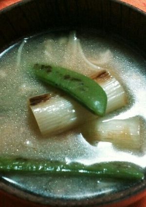 ごま油で焼いて焼いて味噌汁-レシピのメイン写真