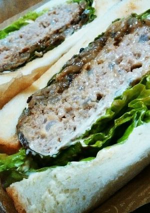☆ハンバーグサンド☆わんぱくサンド☆-レシピのメイン写真