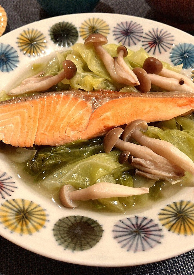 鮭と春きゃべつのさっと煮♩-レシピのメイン写真