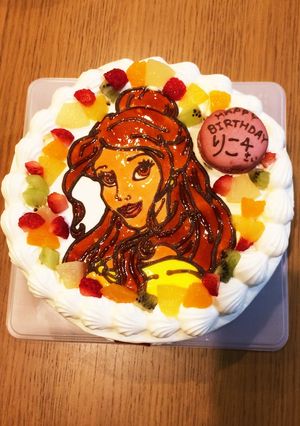美女と野獣 ベル☆キャラクターケーキ-レシピのメイン写真