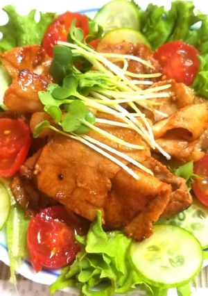 焼き肉サラダ-レシピのメイン写真