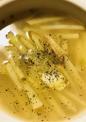 バターしょう油味☆細切りじゃがいもスープ-レシピのメイン写真